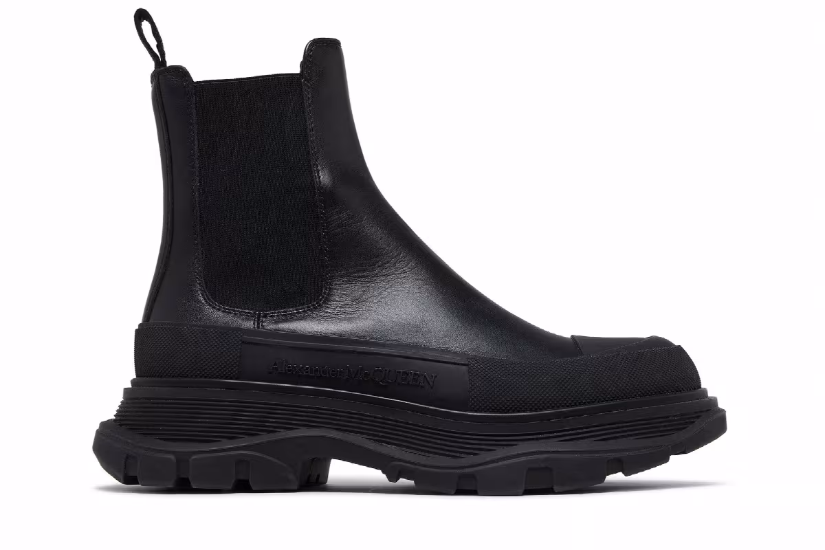 Alexander McQueen Women's Tread Slick Boot Black, view 2