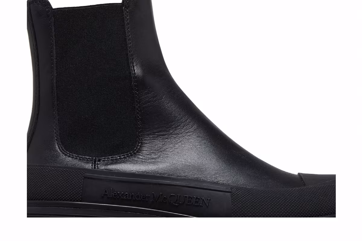 Alexander McQueen Women's Tread Slick Boot Black, view 3
