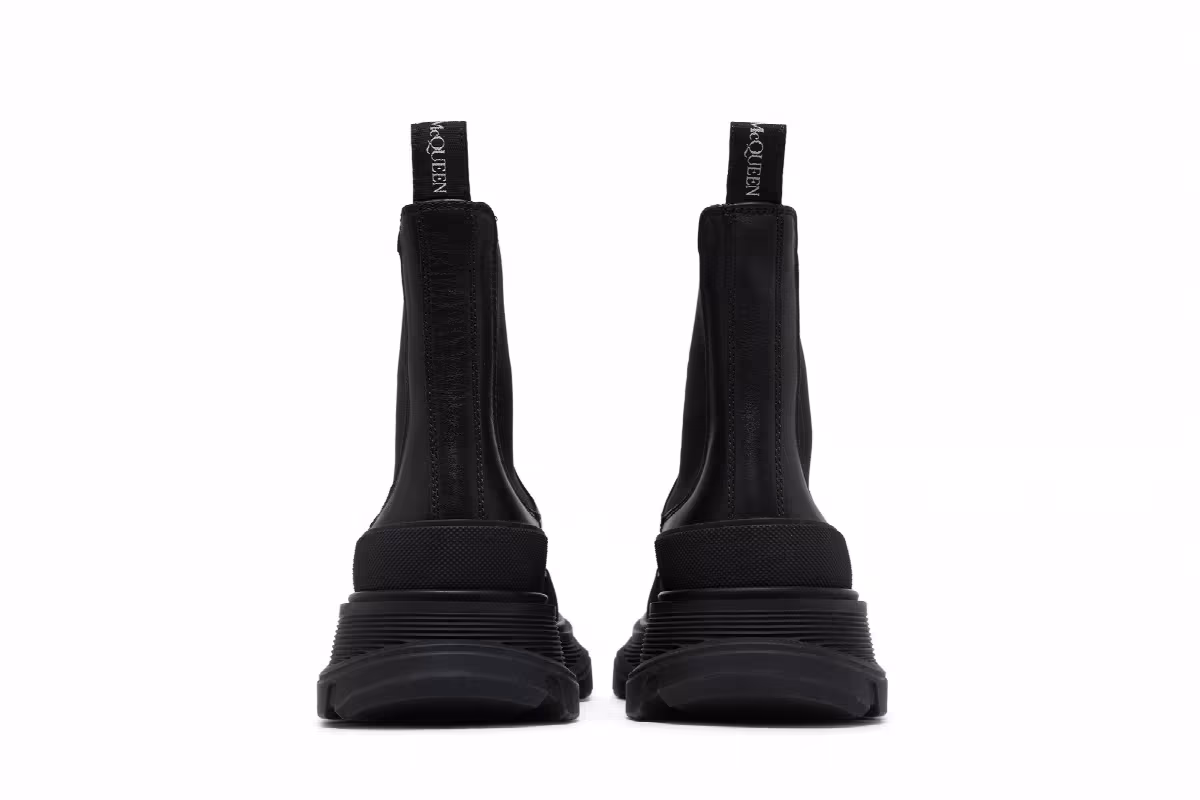 Alexander McQueen Women's Tread Slick Boot Black, view 7