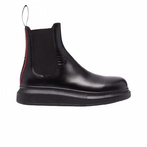 Alexander McQueen Hybrid Chelsea Boot 'Black Red'