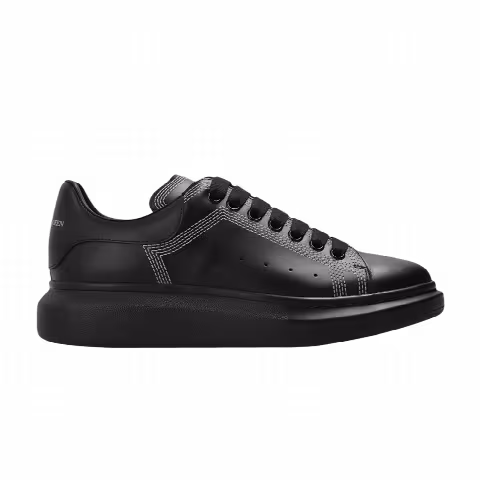 Alexander McQueen Oversized Sneaker 'Embroidered - Black Silver'