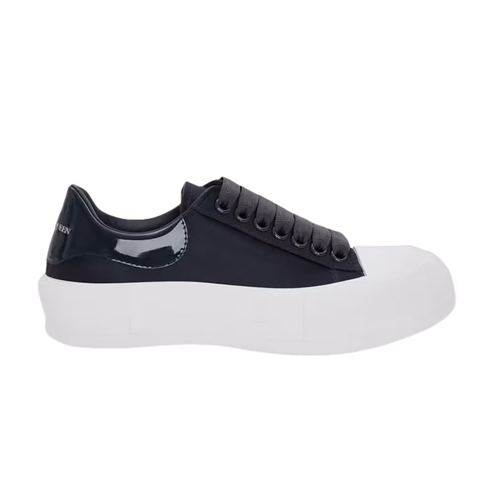 Alexander McQueen Women's Deck Plimsoll Lace-Up Anthracite