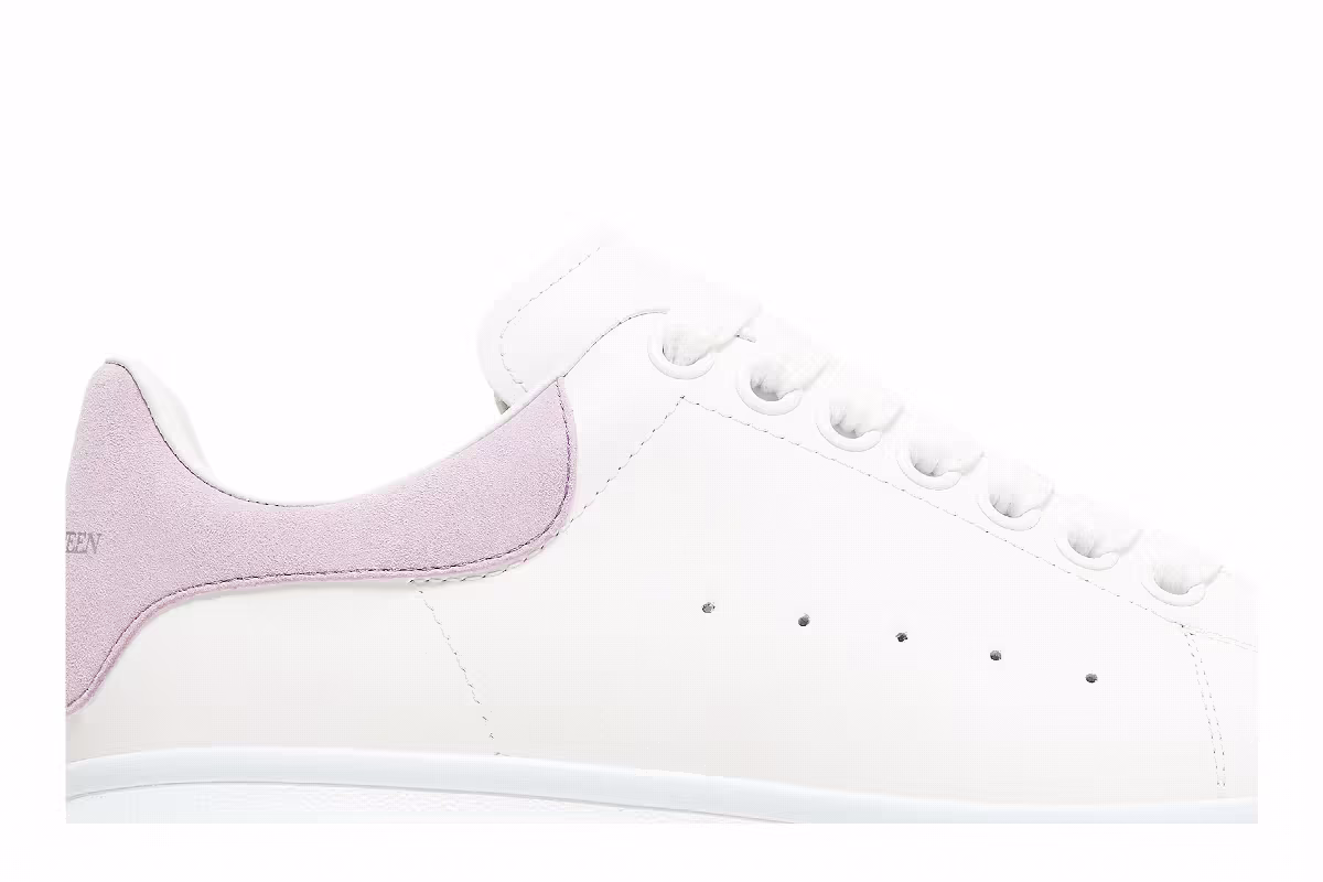 Alexander McQueen Women's Oversized Sneaker White Lilac, view 3