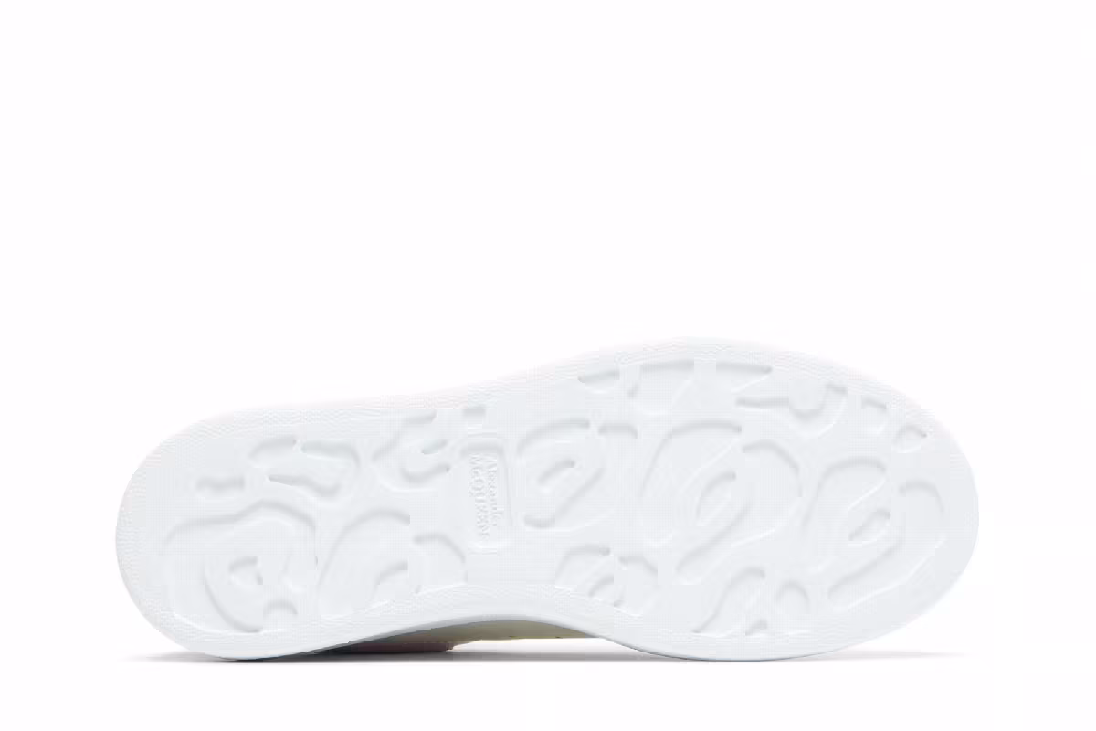 Alexander McQueen Women's Oversized Sneaker White Lilac, view 5
