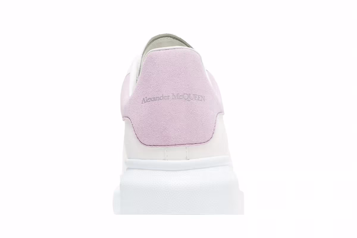 Alexander McQueen Women's Oversized Sneaker White Lilac, view 8