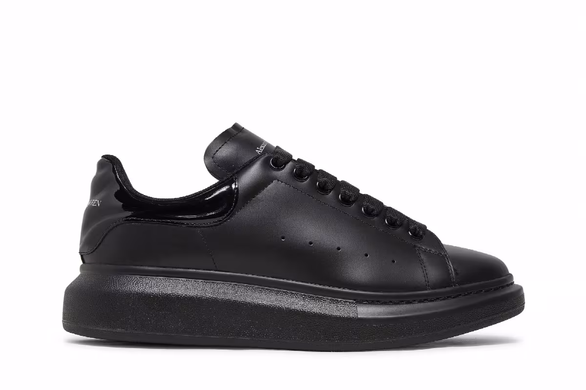 Alexander McQueen Oversized Sneaker Black, view 2