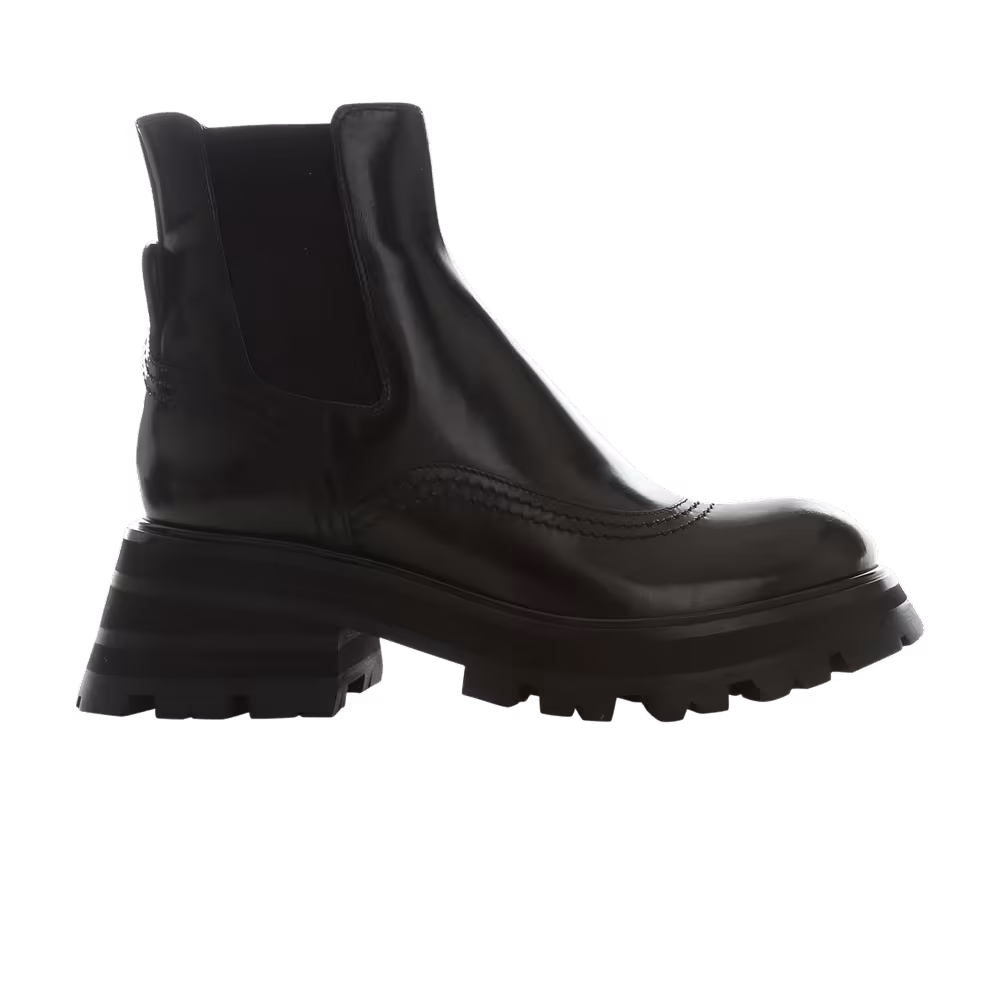 Alexander McQueen Women's Wander Chelsea Boot Black 2021