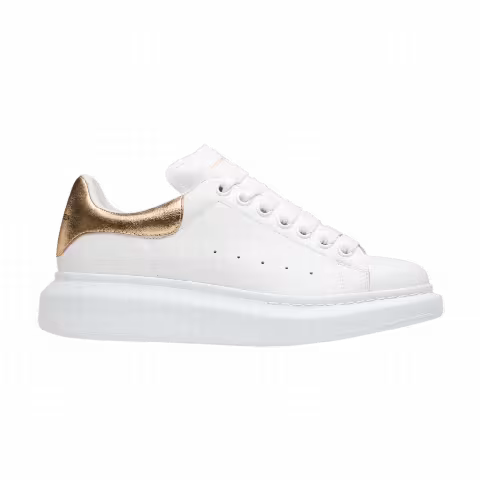 Alexander McQueen Wmns Oversized Sneaker 'White Light Gold'