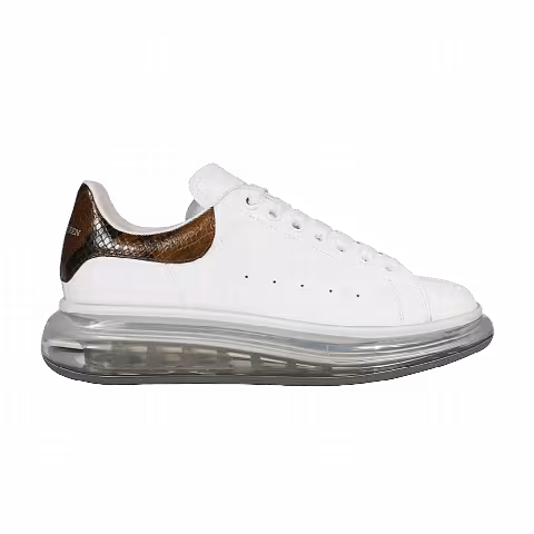 Alexander McQueen Oversized Sneaker 'Transparent Sole - Tan Snakeskin'