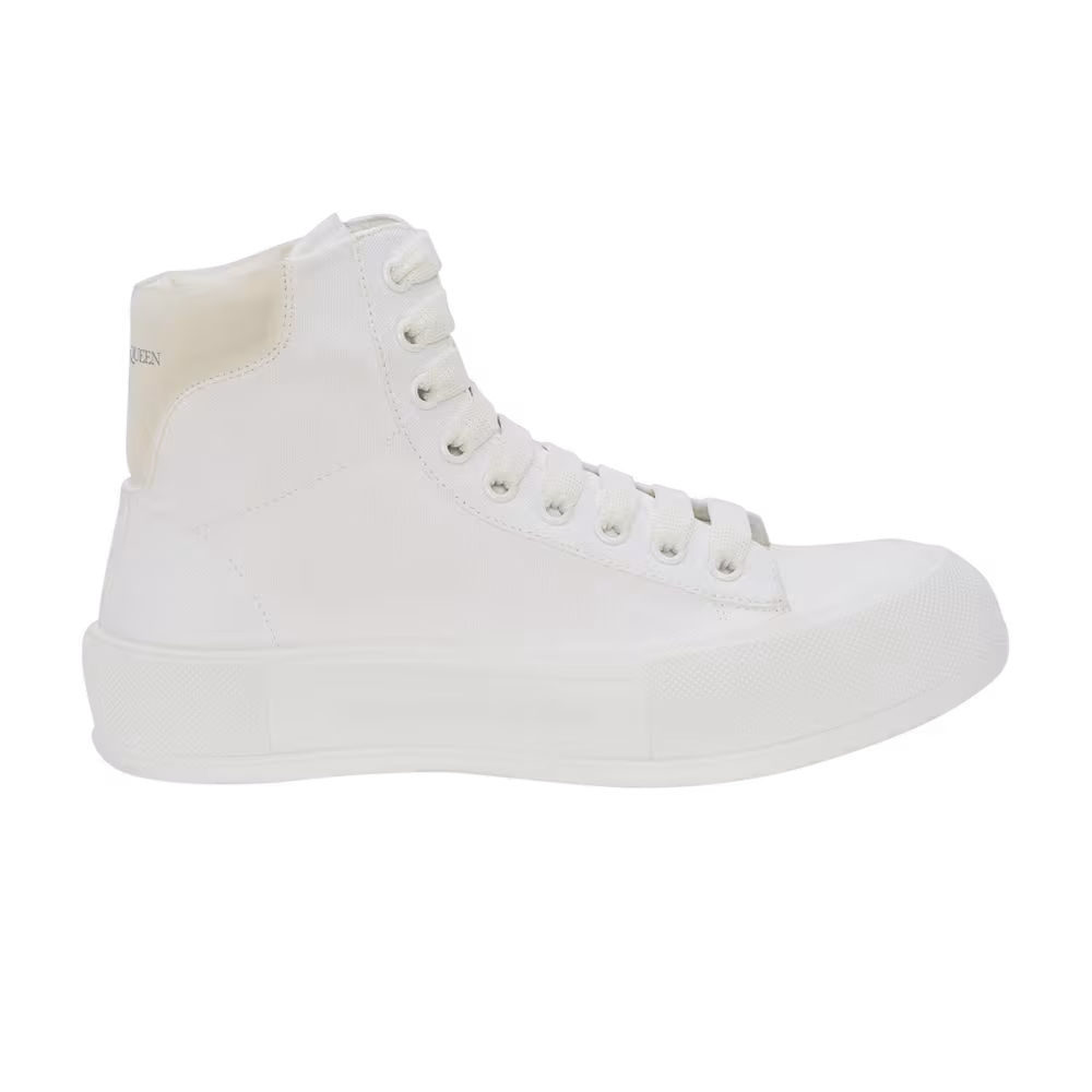 Alexander McQueen Deck Plimsoll High White