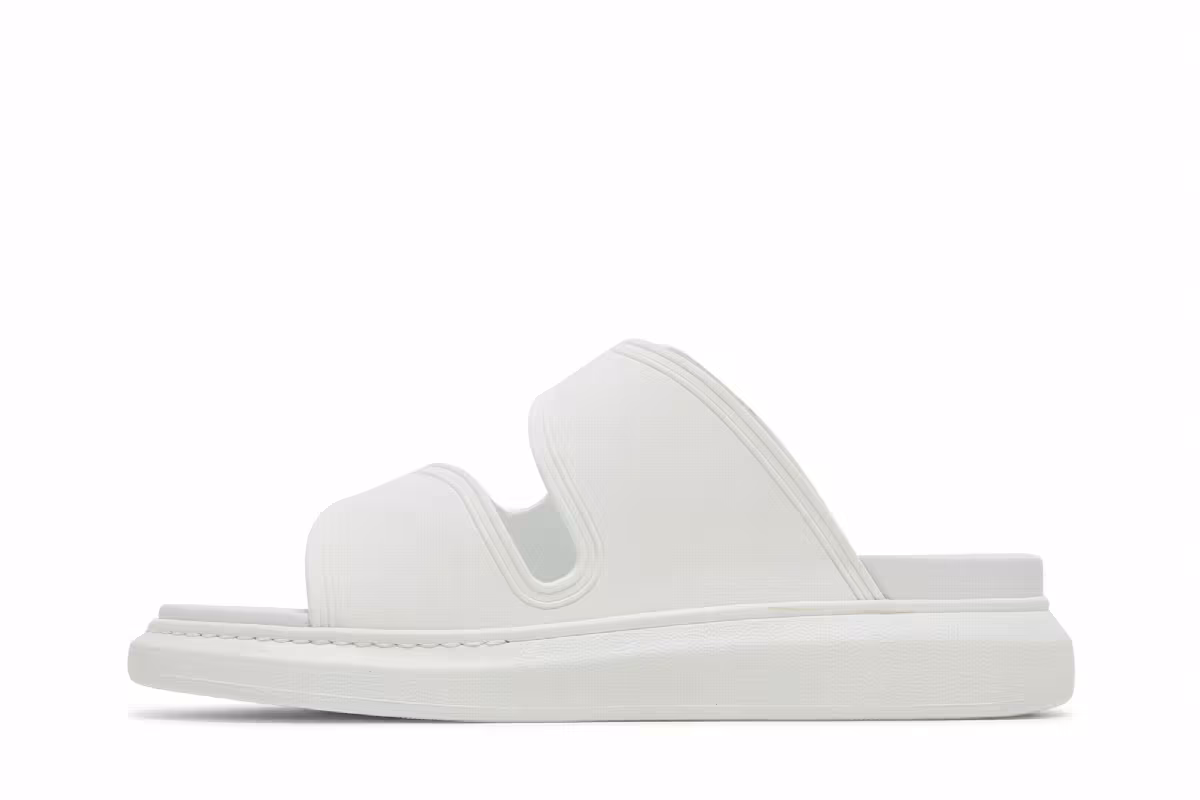 Alexander McQueen Hybrid Double Buckle Sandal New Ivory, view 4