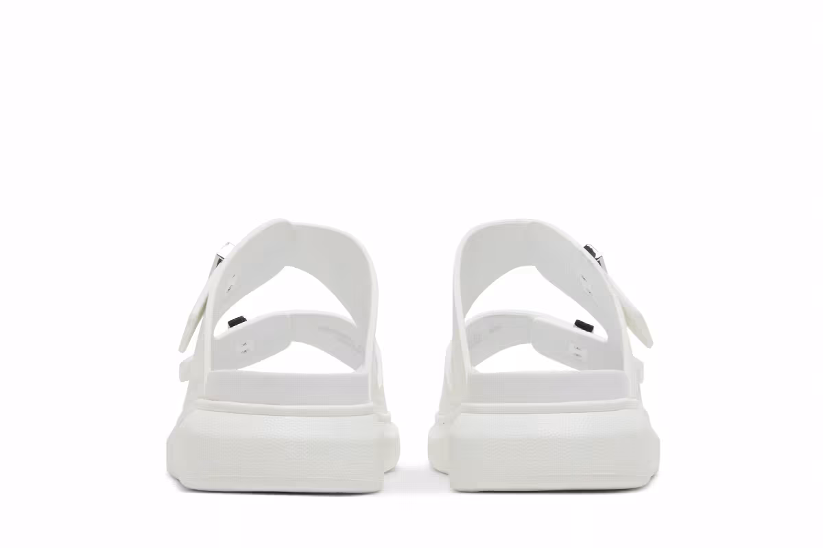 Alexander McQueen Hybrid Double Buckle Sandal New Ivory, view 7