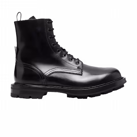 Alexander McQueen Lace-Up Ankle Boot 'Black'
