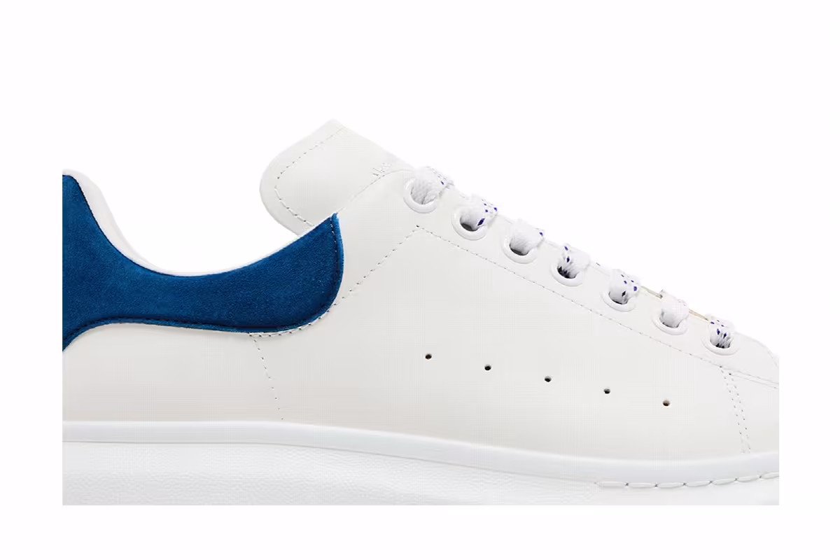 Alexander McQueen Oversized Sneaker White Paris Blue 2024, view 3