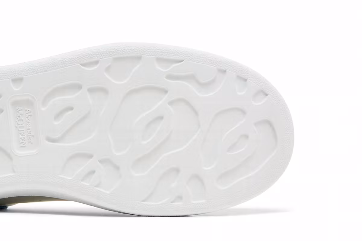 Alexander McQueen Oversized Sneaker White Paris Blue 2024, view 6
