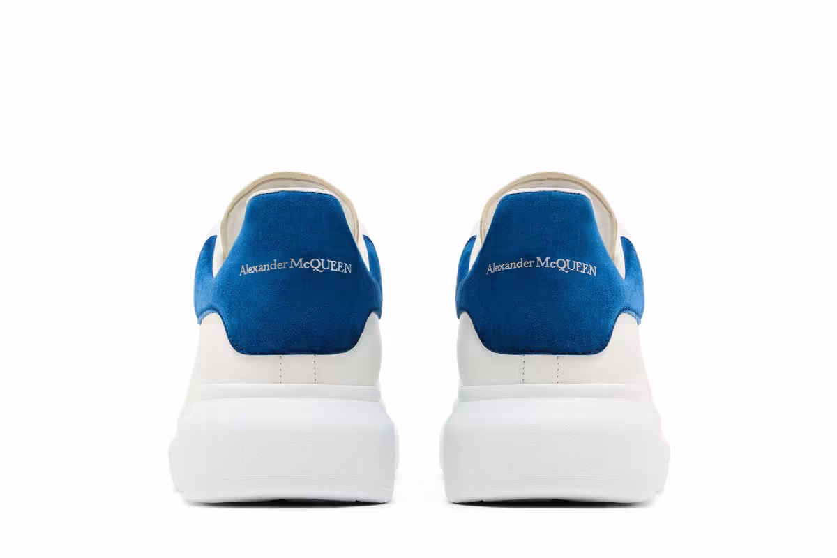 Alexander McQueen Oversized Sneaker White Paris Blue 2024, view 7