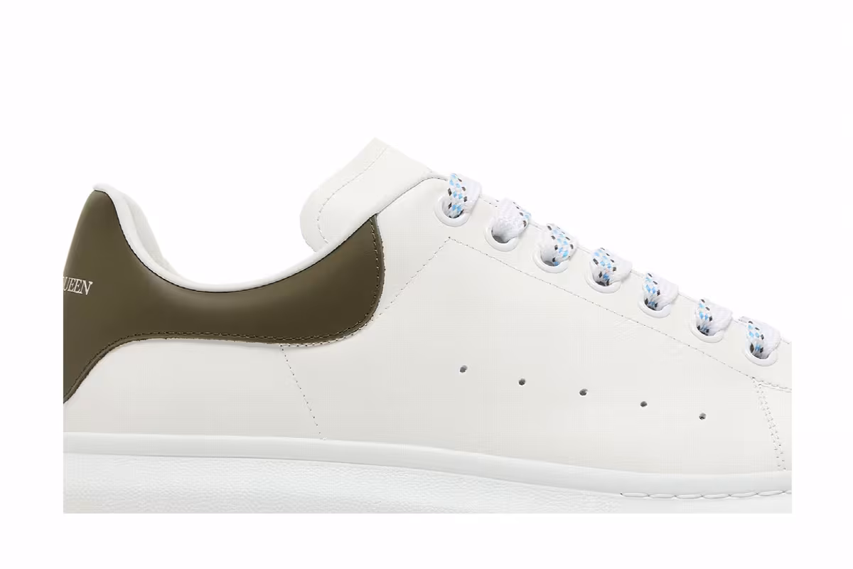 Alexander McQueen Oversized Sneaker White Khaki, view 3