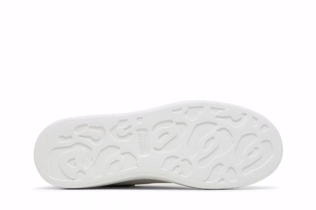 Alexander McQueen Oversized Sneaker White Khaki, view 5