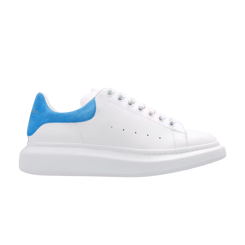 Alexander McQueen Oversized Sneaker White Lapis Blue