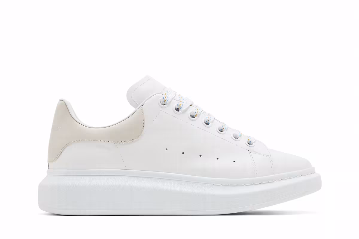 Alexander McQueen Oversized Sneaker White Trench, view 2