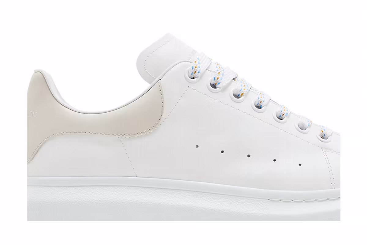Alexander McQueen Oversized Sneaker White Trench, view 3