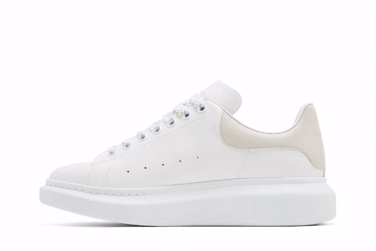 Alexander McQueen Oversized Sneaker White Trench, view 4