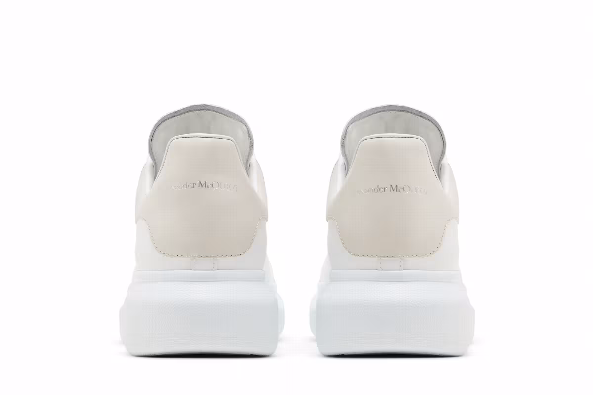 Alexander McQueen Oversized Sneaker White Trench, view 7