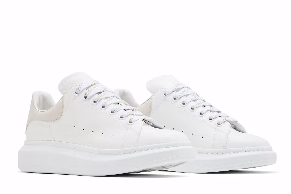 Alexander McQueen Oversized Sneaker White Trench, view 9