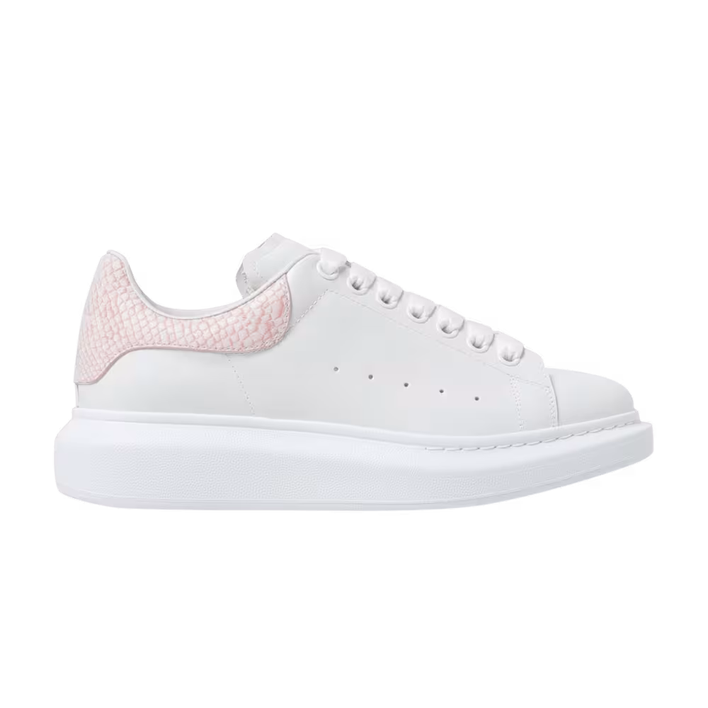 Alexander McQueen Women's Oversized Sneaker White Powder Pink