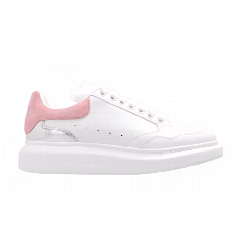 Alexander McQueen Wmns Oversized Sneaker 'White Cherry Blossom Pink'