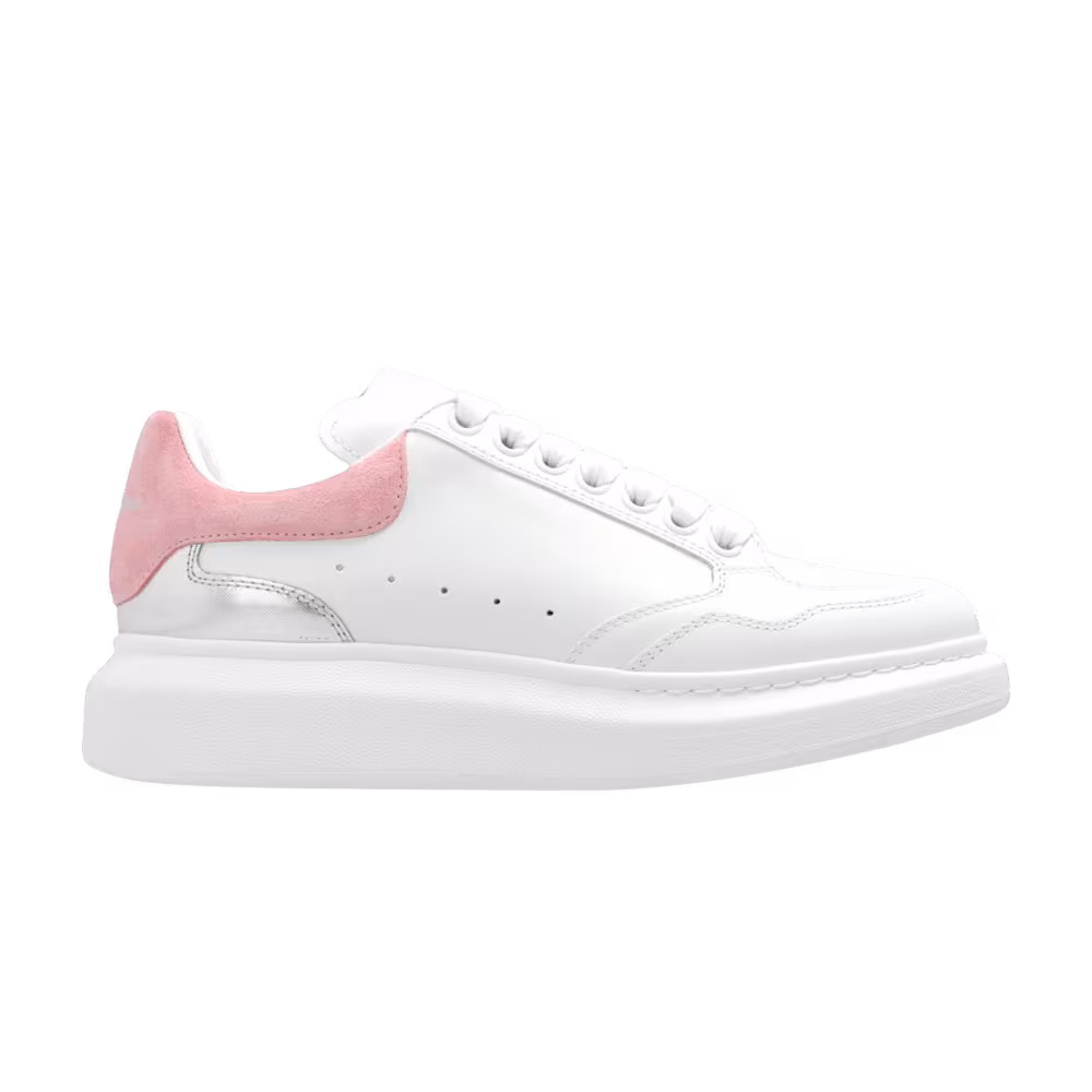 Alexander McQueen Women's Oversized Sneaker White Cherry Blossom Pink