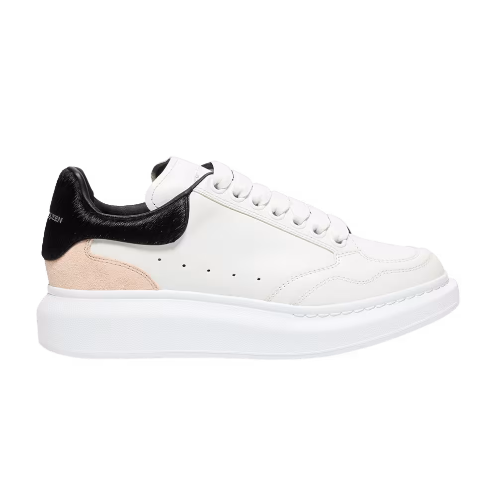 Alexander McQueen Women's Oversized Sneaker White Black Blush