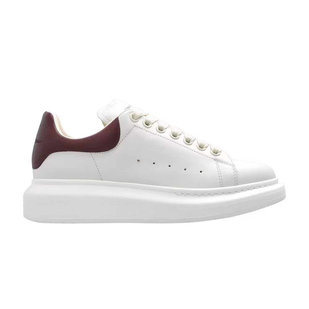 Alexander McQueen Women's Oversized Sneaker Off-White Bordeaux