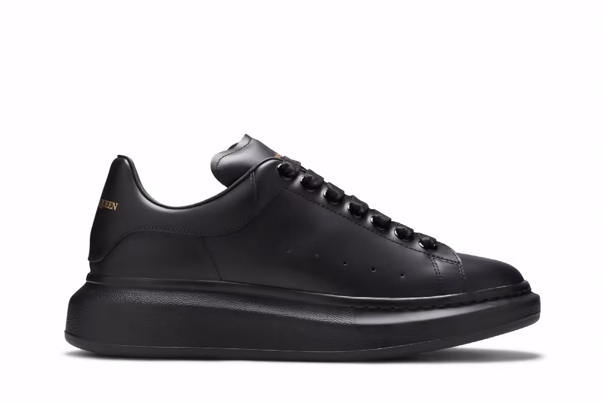Alexander McQueen Oversized Sneaker All Black, view 2