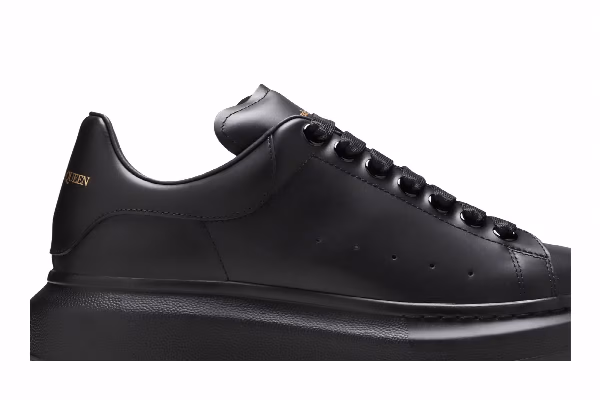 Alexander McQueen Oversized Sneaker All Black, view 3