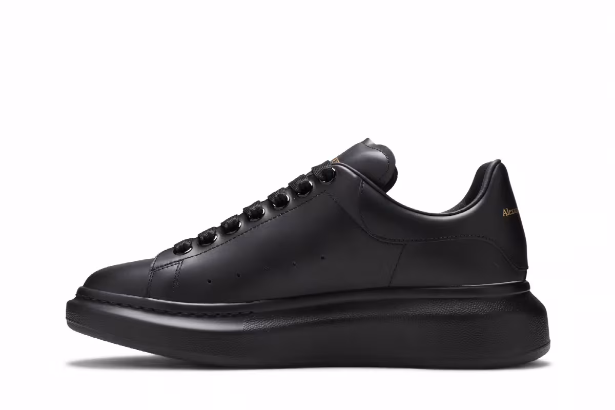 Alexander McQueen Oversized Sneaker All Black, view 4