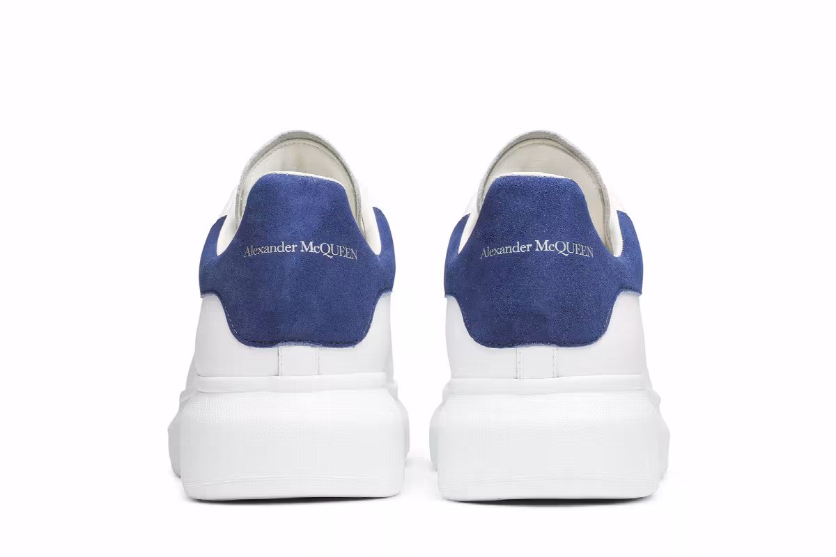 Alexander McQueen Oversized Sneaker White Paris Blue 2019, view 7