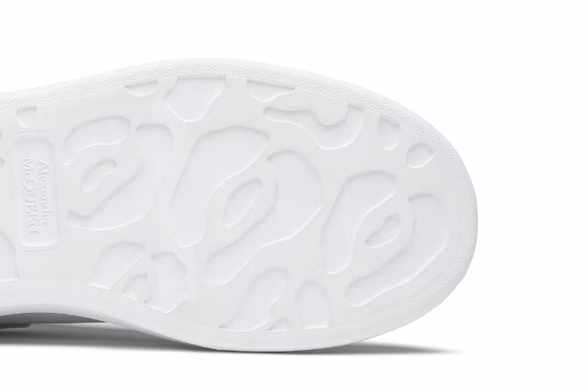 Alexander McQueen Oversized Sneaker White Iridescent, view 6