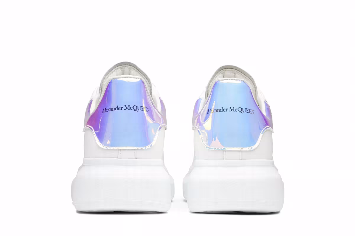 Alexander McQueen Oversized Sneaker White Iridescent, view 7