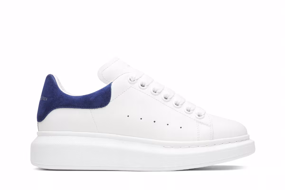 Alexander McQueen Women's Oversized Sneakers Paris Blue, view 2