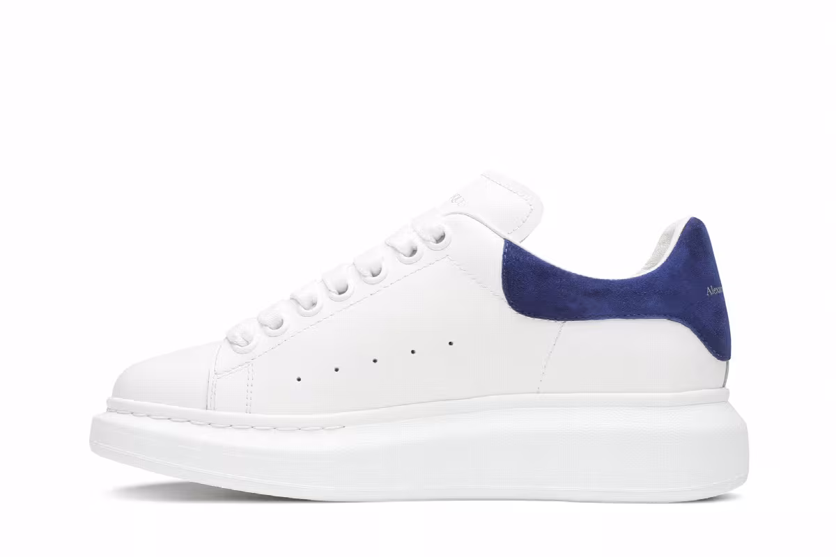 Alexander McQueen Women's Oversized Sneakers Paris Blue, view 4
