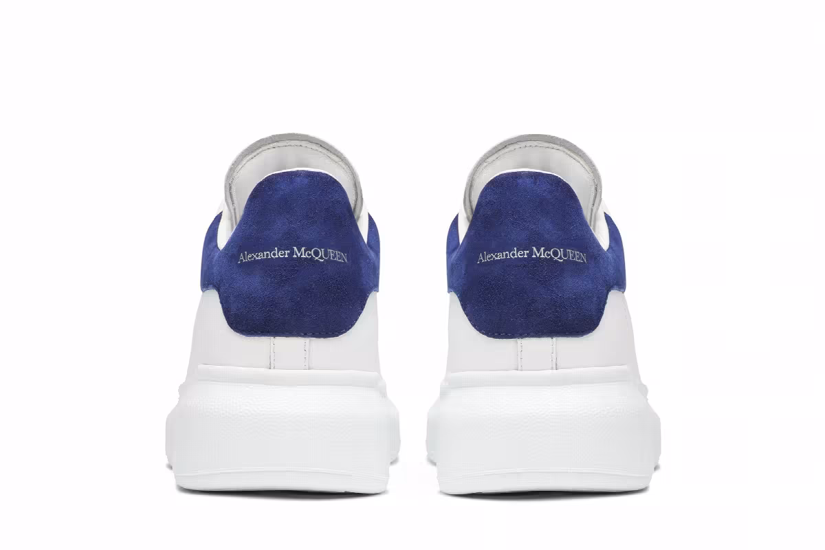 Alexander McQueen Women's Oversized Sneakers Paris Blue, view 7