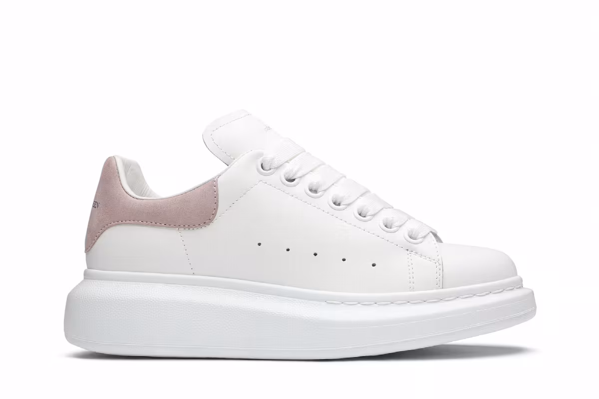 Alexander McQueen Women's Oversized Sneaker White Patchouli 2019, view 2