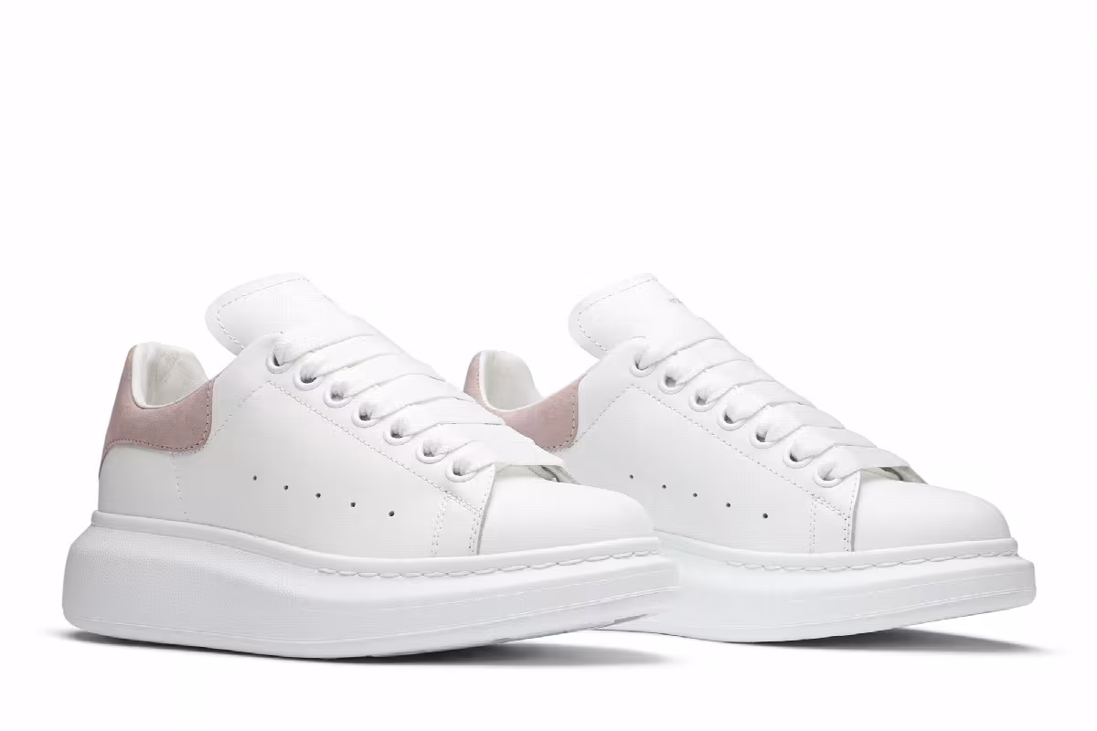 Alexander McQueen Women's Oversized Sneaker White Patchouli 2019, view 9