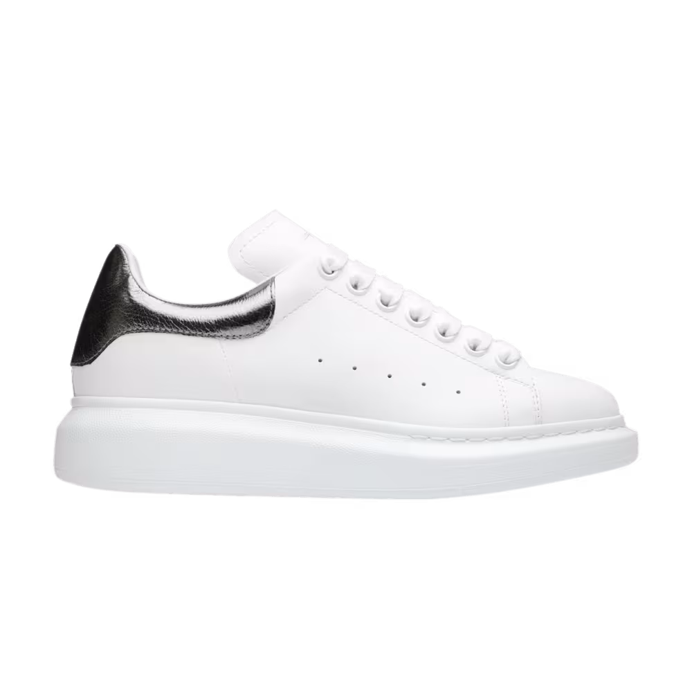 Alexander McQueen Women's Oversized Sneaker Bleach White Silver