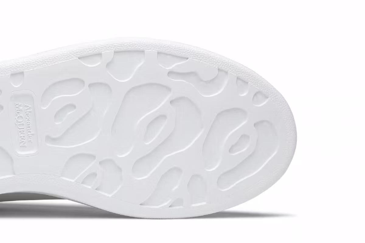 Alexander McQueen Women's Oversized Sneaker Bleach White Silver, view 6