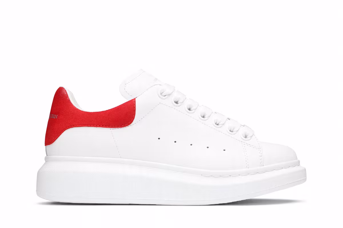 Alexander McQueen Women's Oversized Sneaker Lush Red, view 2
