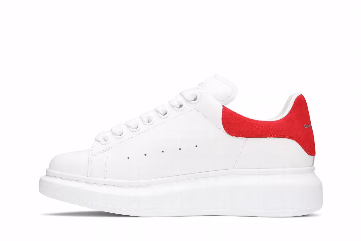 Alexander McQueen Women's Oversized Sneaker Lush Red, view 4