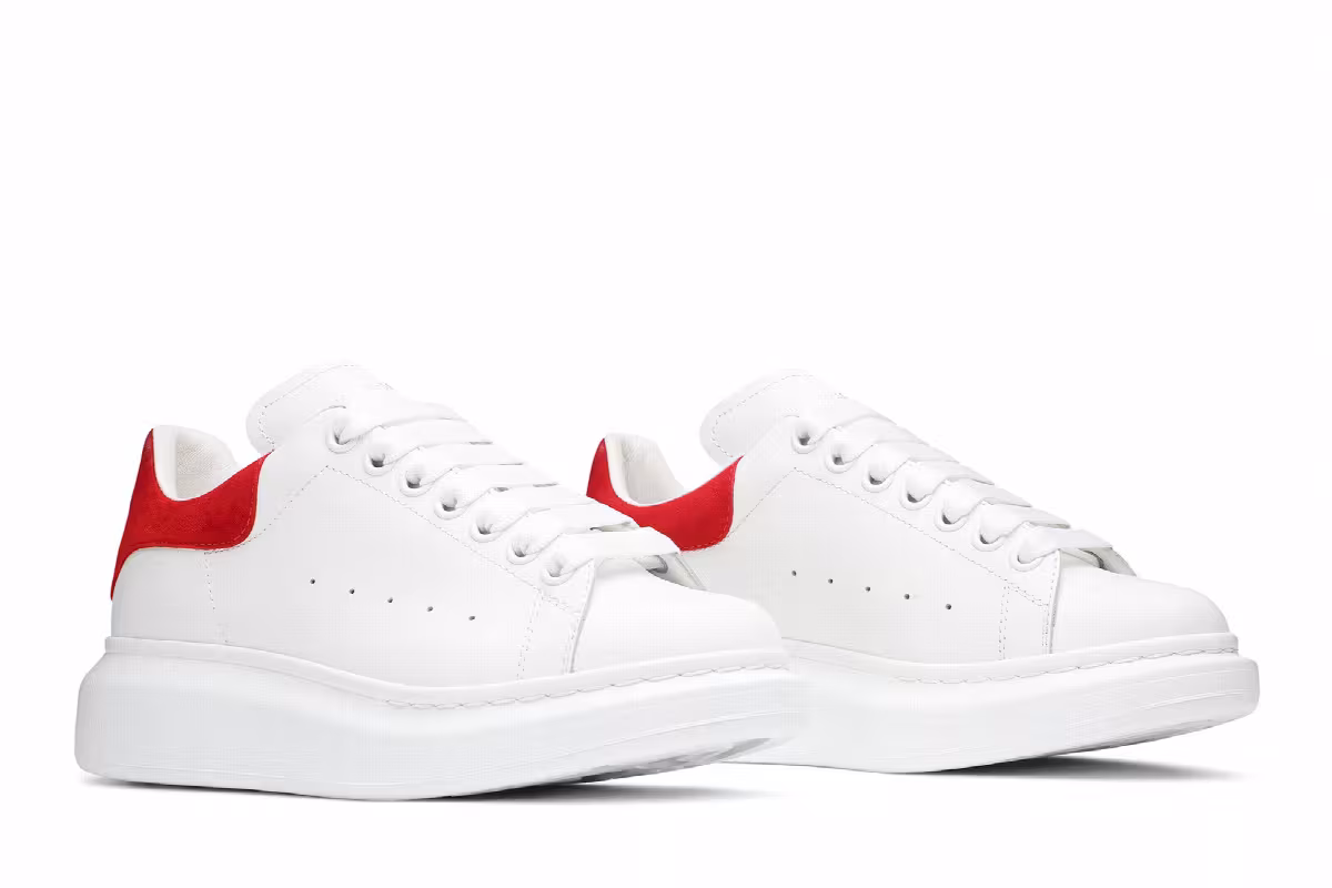 Alexander McQueen Women's Oversized Sneaker Lush Red, view 9