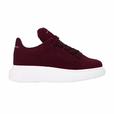 Alexander McQueen Wmns Oversized Sneaker 'New Knitted - Dark Red'